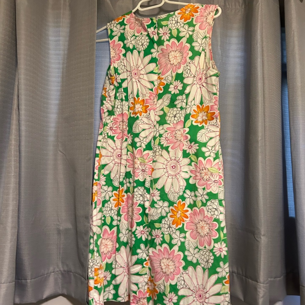 Chadwicks Pink and Green Sleeveless Sundress for Weddings